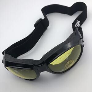 Birdz Eyewear Thrasher Padded Motorcycle Glasses for Men & Women Black Frame